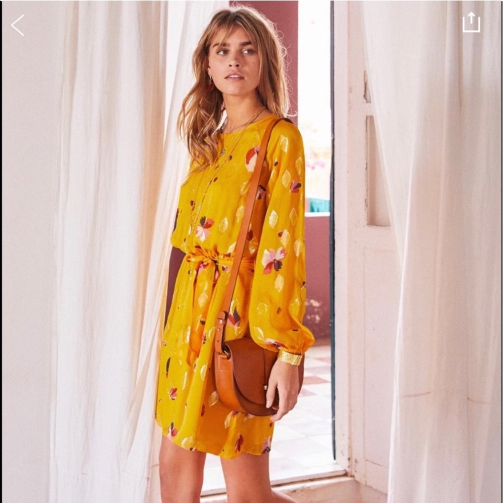 Sezane Aurelia Silk Dress